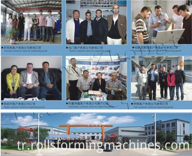 our team High speed metal wave roofing panel forming machine